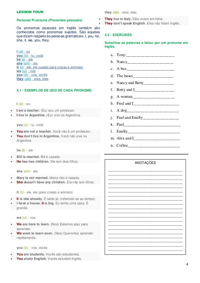 apostila de ingles